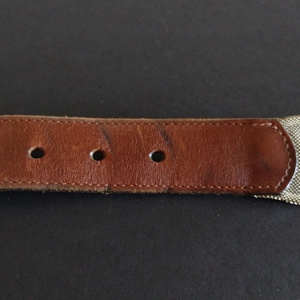 Jenny And The Boys Industrial Mesh Leather Belt